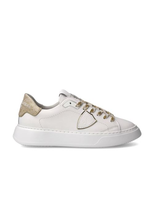 TEMPLE LOW PHILIPPE MODEL | A009625VG12 VEAU GLITTER_BLANC OR